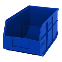 Quantum 14" x 8 1/4" x 7" Blue Stackable Shelf Bin SSB443BL