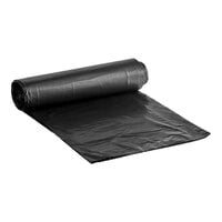 Lavex Li'l Herc 55-60 Gallon 1.2 Mil 38" x 58" Low-Density Medium-Duty Black Trash Bag / Can Liner - 100/Case