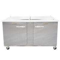 Traulsen UST6024-LR 60" 1 Left Hinged 1 Right Hinged Door Refrigerated Sandwich Prep Table