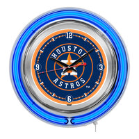 Holland Bar Stool 15" Houston Astros Neon Clock