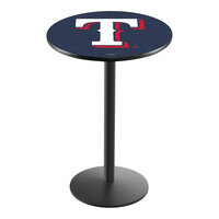 Holland Bar Stool 30" Round Texas Rangers Bar Height Pub Table with Round Base