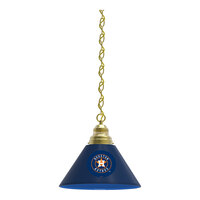 Holland Bar Stool Houston Astros Logo Pendant Light with Brass Finish - 120V