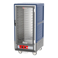 Metro C537-HFC-4-BU C5 3 Series Heated Holding Cabinet with Clear Door - Blue