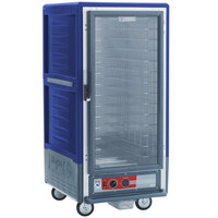 Metro C537-HFC-4-BU C5 3 Series Heated Holding Cabinet with Clear Door - Blue