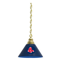 Holland Bar Stool Boston Red Sox Logo Pendant Light with Brass Finish - 120V