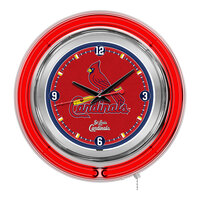 Holland Bar Stool 15" St. Louis Cardinals Neon Clock