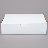 19" x 14" x 5" White Customizable Half Sheet Cake / Bakery Box - 50/Bundle