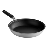 Vollrath Wear-Ever 12" Aluminum Non-Stick Fry Pan with Rivetless Interior, CeramiGuard II Coating, and Black Silicone Handle 562412