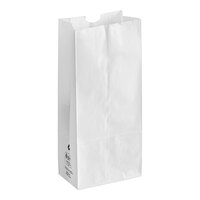 Duro 16 lb. Tall White Paper Bag - 500/Bundle