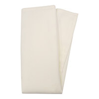 Snap Drape Ivory 20" x 20" 100% Spun Polyester Hemmed Cloth Napkin - 12/Pack