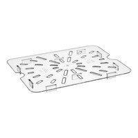 Choice 1/2 Size Clear Polycarbonate Drain Tray