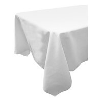 Snap Drape White 61" x 61" 100% Spun Polyester Cloth Table Cover