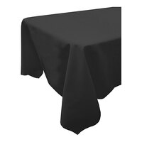 Snap Drape Black 61" x 61" 100% Spun Polyester Cloth Table Cover