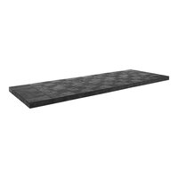 SPC Retail BMS960336 Benchmaster 96" x 36" Black Plastic Solid Top Platform Panel