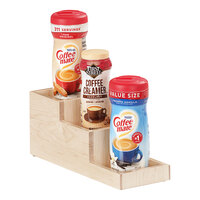 Cal-Mil Blonde 4 1/2" x 14 1/4" x 6" Maple Wood 3-Step Bottle Display Riser 3665-71