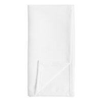 Choice 18" x 18" White 100% Spun Polyester Hemmed Cloth Napkins - 300/Case