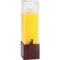 Cal-Mil 1527-3-52 Westport 3 Gallon Dark Wood Beverage Dispenser - 8 1/4" x 9 3/4" x 26 3/4"