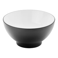 American Metalcraft Dual-Tone 85 oz. Black / White Melamine Bowl