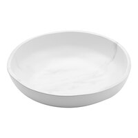 American Metalcraft Mix & Matte 137 oz. White Marble Melamine Bowl