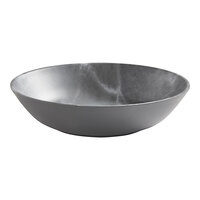 American Metalcraft Mix & Matte 24 oz. Gray Marble Melamine Bowl