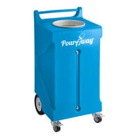 PourAway Cadet 456789 30 Gallon Renue Blue HDPE Rectangular Liquids Disposal Receptacle