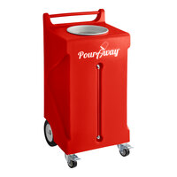 PourAway Cadet 456797 30 Gallon Red HDPE Rectangular Liquids Disposal Receptacle