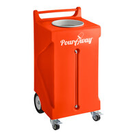 PourAway Cadet 456791 30 Gallon Orange HDPE Rectangular Liquids Disposal Receptacle