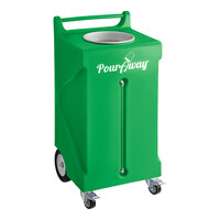 PourAway Cadet 456799 30 Gallon Green HDPE Rectangular Liquids Disposal Receptacle