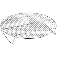 Choice 14 3/4" Round Footed Chrome Plated Steel Cooling Rack