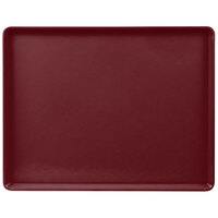 Cambro 1418D522 14" x 18" Burgundy Wine Dietary Tray - 12/Case