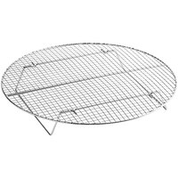 Choice 17 3/4" Round Footed Chrome Plated Steel Cooling Rack