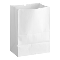 Choice 1/8 52 lb. White Paper Barrel Sack - 500/Case