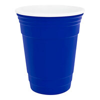 GET To-Go 16 oz. Cobalt Blue Plastic Reusable Tumbler - 24/Case