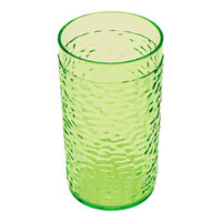 GET Waikiki 12 oz. Green SAN Plastic Hammered Tumbler - 72/Case