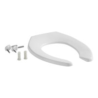 Bemis 1955CT 000 White Elongated Plastic Toilet Seat with Stay·Tite® Fastening System