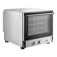 Cooking Performance Group COH-T4-M Electric Thermostatic Countertop 4 Tray Half Size Convection Oven with Moisture Injection - 208-240V, 2700W