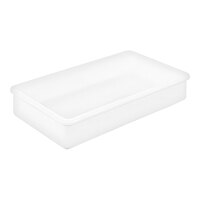 Cal-Mil Enamelware 12" x 7" White Rectangular Melamine Tray