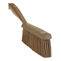 Vikan 458766 13" Brown Soft Hand Brush