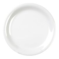 Thunder Group CR109W 9" White Narrow Rim Melamine Plate - 12/Pack