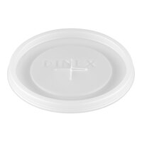 Dinex DX1191ST8714 Translucent Disposable Lid with Straw Slot for 6 oz. Louis and 8 oz. Tumblers - 1000/Case