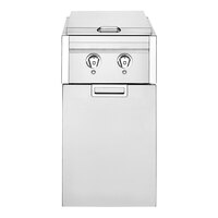 Crown Verity ICM-SBNG-GH-LT Infinite Series Natural Gas Modular Cabinet with Dual Side Burners, Garbage Holder, and Light Package - 30,000 BTU