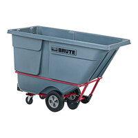 Rubbermaid 2192462 BRUTE Gray 1.0 Cubic Yard Standard-Duty Tilt Truck / Trash Cart (1250 lb.)