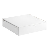 10" x 10" x 2 1/2" White Customizable Pie / Bakery Box - 10/Pack