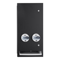 Bobrick B-37063.MBLK 25 TrimLineSeries Matte Black Recessed Napkin / Tampon Single Coin Vendor