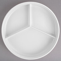 Thunder Group NS608-1W Nustone White Melamine Divided Server - 12/Pack