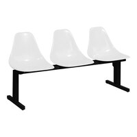 Sol-O-Matic Three-Person White Modular Seating Unit