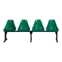 Sol-O-Matic Four-Person Hunter Green Modular Seating Unit