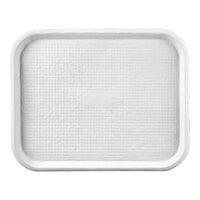Huhtamaki Chinet 20803 Savaday 12" x 16" White Molded Fiber / Pulp Rectangular Tray - 200/Case