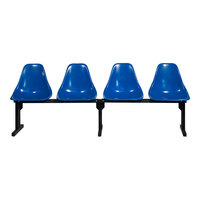 Sol-O-Matic Four-Person Regal Blue Modular Seating Unit