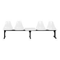 Sol-O-Matic Four-Person White Modular Seating Unit with Table